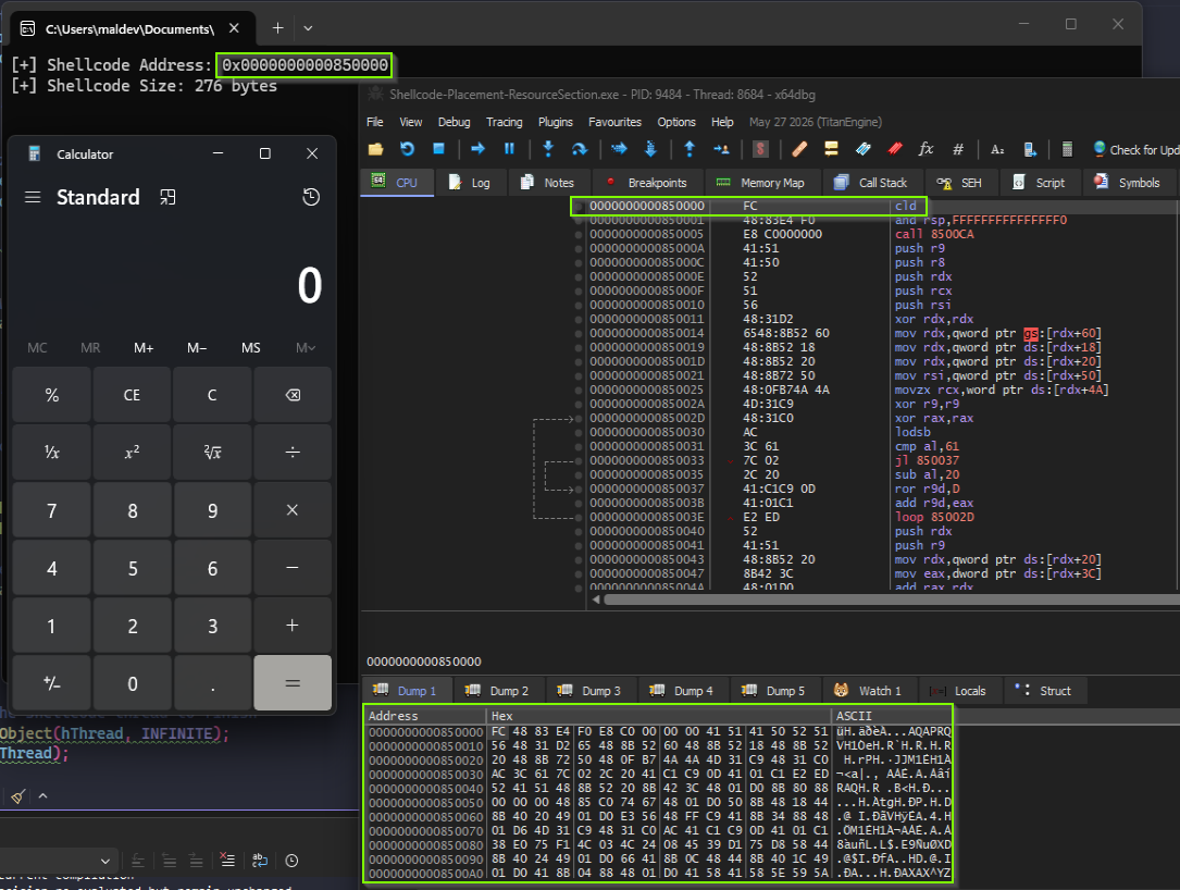 Shellcode Executed
